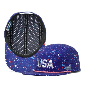 Cruiser FitUltra-Light, Built For Speed|Usa Collection|UNTUCKit Cruiser Splash USA Indigo Paint Splatter