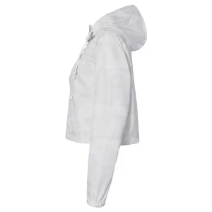 Outerwear|UNTUCKit Lightweight Crop Windbreaker (Women’s) White Camo