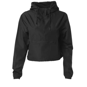 Outerwear|UNTUCKit Lightweight Crop Windbreaker (Women’s) Black