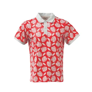 Performance Polos|UNTUCKit Performance Polo Palm Print Coral