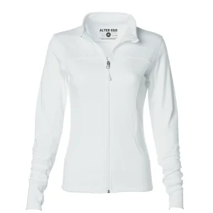Outerwear|UNTUCKit Poly-Tech Athletic Zip (Women’s) - White