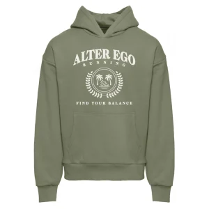 Outerwear|UNTUCKit Sweatshirt Varsity Logo Olive