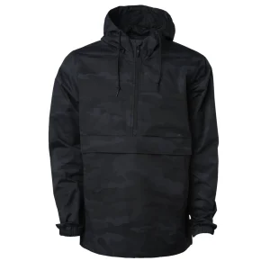 Outerwear|UNTUCKit Water-Repellent Windbreaker - Black Camo